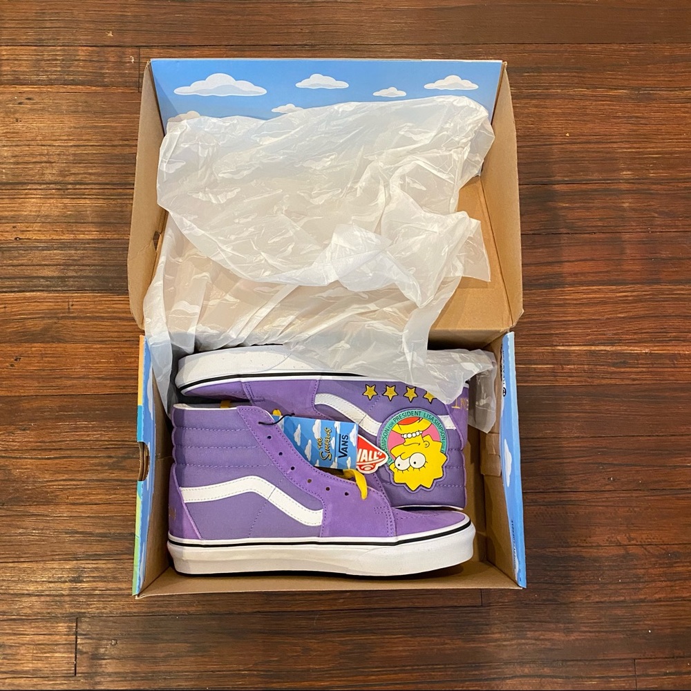 New Vans Sk8-Hi The Simpsons Lisa 4 president sold out sneakers skater